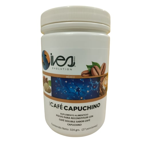 Suplemento En Polvo Café Gourmet Ives México Sabor Capuchino Con Ingredientes Naturales 324 g..
