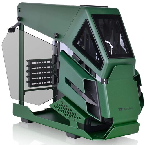 Gabinete Gamer THERMALTAKE AH T200 Micro ATX Cristal Templado Verde CA-1R4-00SCWN-00 
