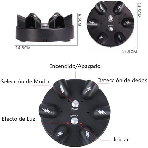 Juguete de ruleta de descarga electrica.