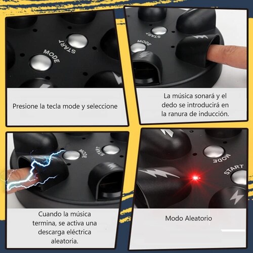 Juguete de ruleta de descarga electrica.