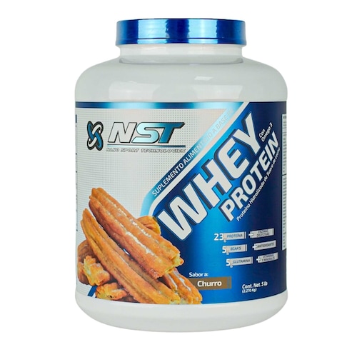NST | Whey Protein | Proteína de Suero de Leche Hidrolizada NST | Sabor Churro | 65 Porciones | 2.270 kg