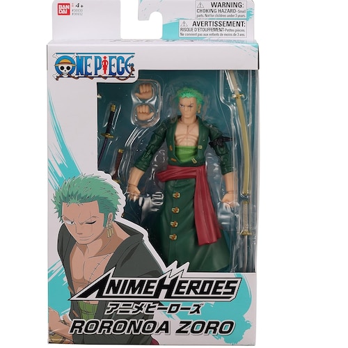 ZORO ONE PIECE BANDAI Anime Heroes Figura de acción Articulada