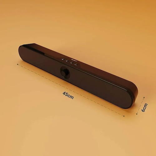  Barra de sonido con altavoces potentes,: Bluetooth  con 8 horas de reproducción   Majority Atlas 