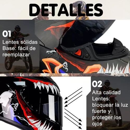 Casco Abatible, Cascos Para Motos Venom M