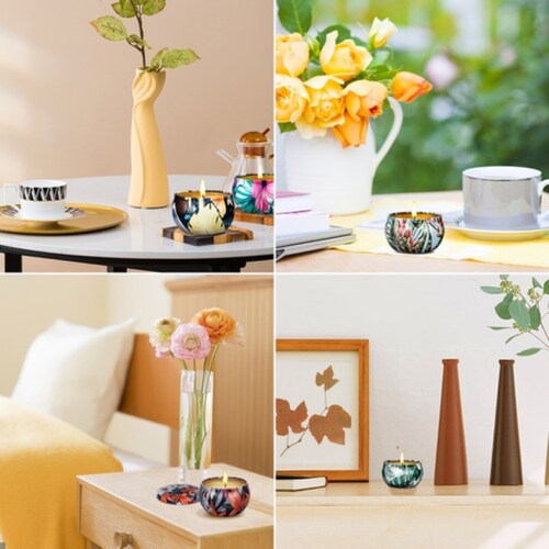 Velas De Aromáticas Cera De Soja Para Aromaterapia 9 Piezas