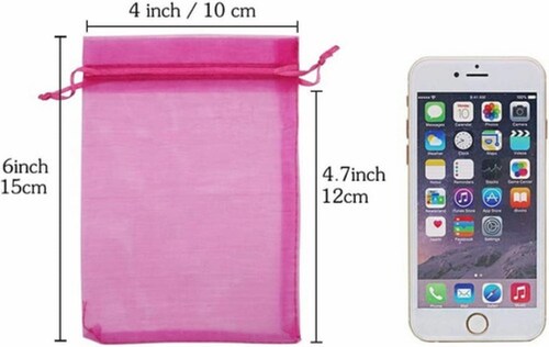 Lote De 100 Bolsa De Regalo De Organza 10*15 Cm Colores