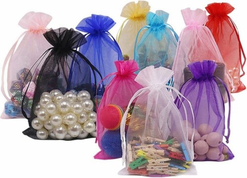 Lote De 100 Bolsa De Regalo De Organza 10*15 Cm Colores