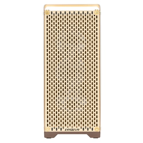 Gabinete Gamer IN WIN DUBILI GOLD E-ATX Full Torre 4 Fan Cristal Templado USB-C Dorado IW-CS-DUBILIMOD-GLD 