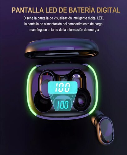 Audífonos Inalámbricos Bluetooth Función Carga Inalámbrica BT3-0066 Negro