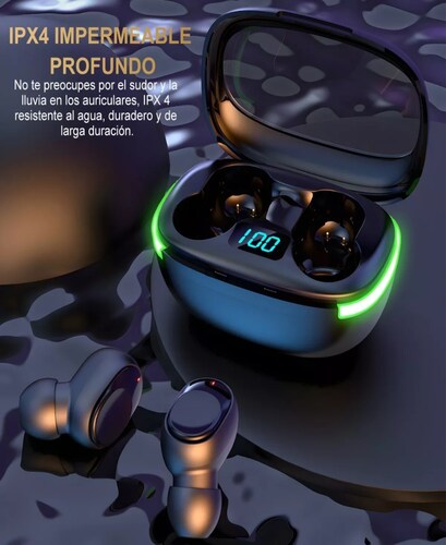 Audífonos Inalámbricos Bluetooth Función Carga Inalámbrica BT3-0066 Negro