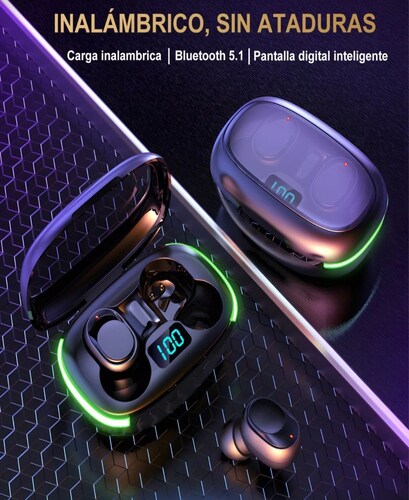 Audífonos Inalámbricos Bluetooth Función Carga Inalámbrica BT3-0066 Negro