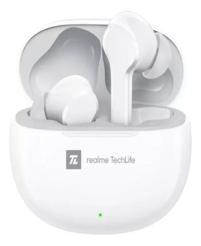 Cancelación De Ruido Táctil Realme Buds T100 Ipx5, Color Bla Color Blanco.