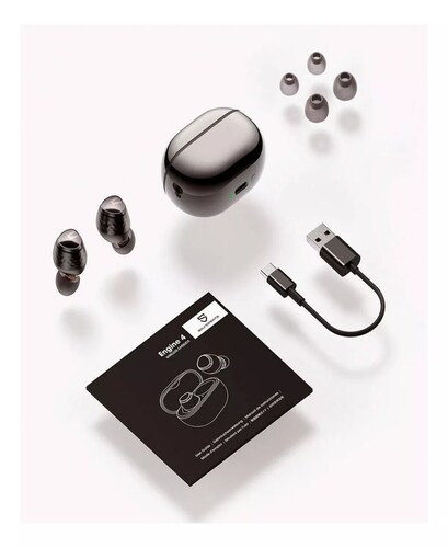 Audífonos in-ear gamer inalámbricos Soundpeats Engine 4 negro.