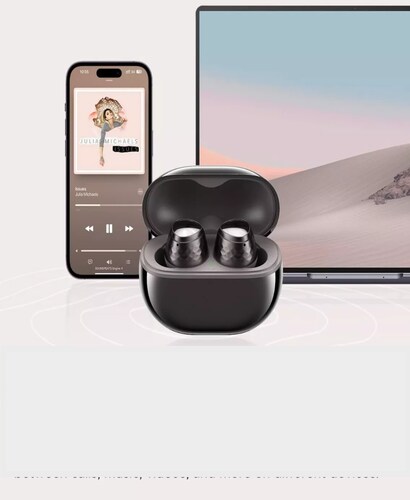 Audífonos in-ear gamer inalámbricos Soundpeats Engine 4 negro.