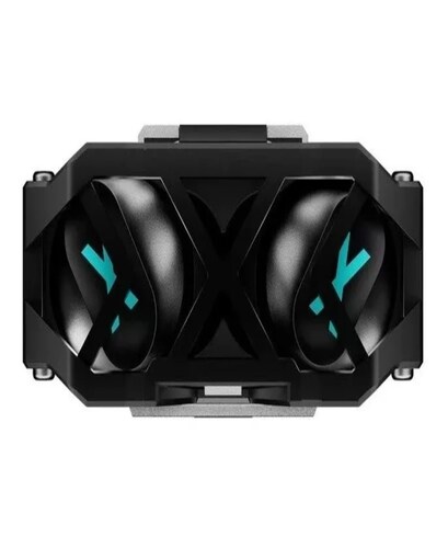 Audífonos in-ear gamer inalámbricos Novamos K89 Pro gris metalizado con luz rgb LED