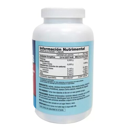 Trunature Probióticos Frasco con 180 cápsulas de 500mg
