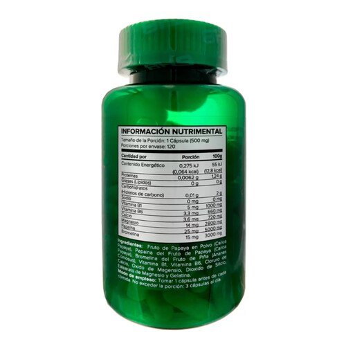 NZ Max Plux Enzimas Digestivas 120 cápsulas