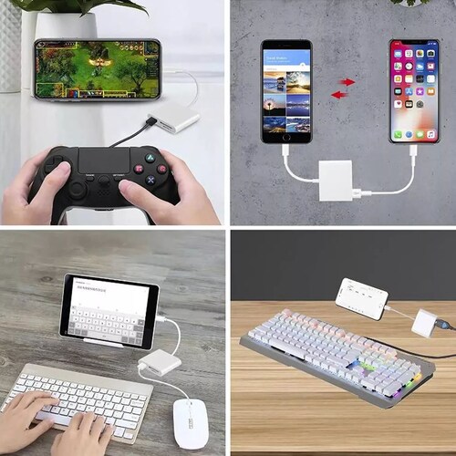 Adaptador para Ipad lector de tarjetas Blanco 