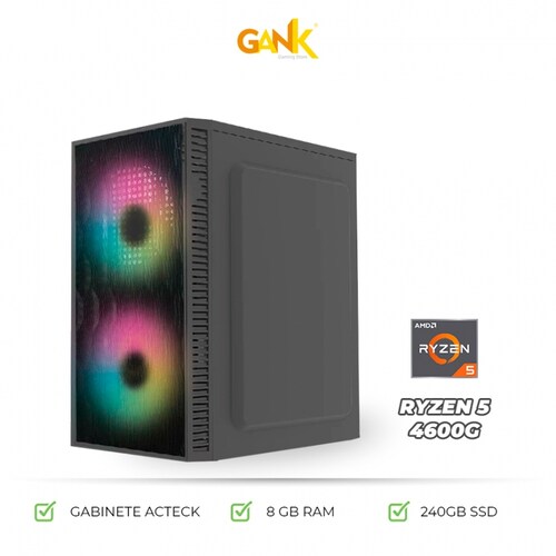 Computadora Gamer Lite AMD Ryzen 5 5600G, 16GB DDR4, 512GB M.2