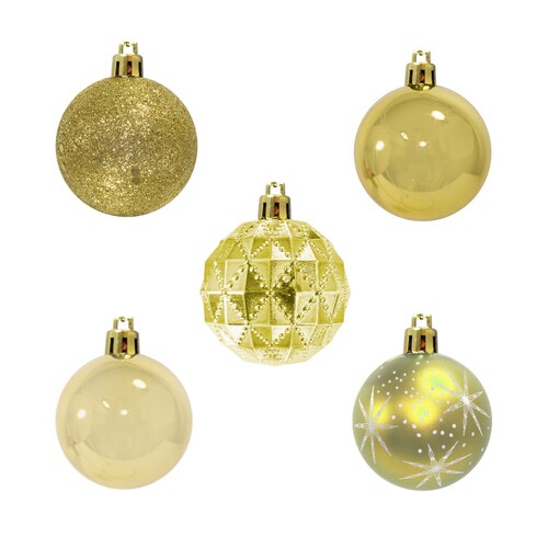 Esferas Navideñas De plástico 30 Piezas 5 Cm