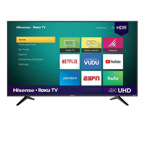 Pantalla Hisense 75'' R6 Roku Tv 4k Ultra Hd 75r6e4 Reacondicionada Grado A