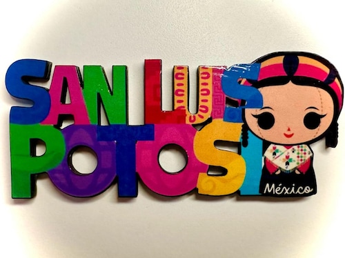 San Luis Potosi Mexico Imanes Para Refrigerador Souvenirs Recuerdo Turistico Pueblitos Magicos Playas MDF 3 mm