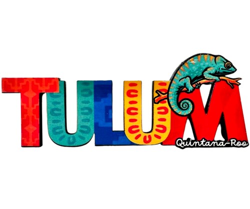Tulum Mexico Imanes Para Refrigerador Souvenirs Recuerdo Turistico Pueblitos Magicos Playas MDF 3 mm