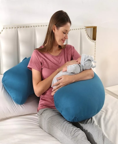 Almohada De Embarazada Lactancia Tipo J,multiusos,lavabl.