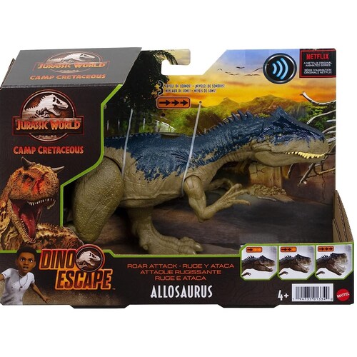 Allosaurus Ruge y Ataca Jurassic World Dino Escape Mattel
