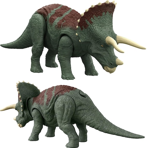 Triceratops Jurassic World Ruge y Ataca  con Sonido y ataques Sorpresa 