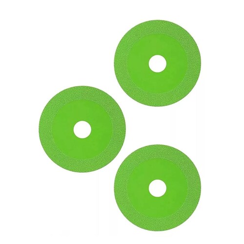 Disco De Corte Diamantado Para Vidrio/cerámicos/piedra 3 Pzs Verde