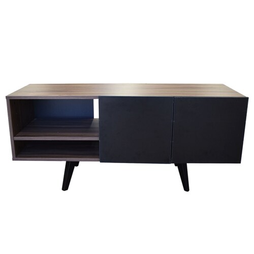  Mueble para TV de 50" Suecia  Practico y Moderno  Hogare  Parota Negro 