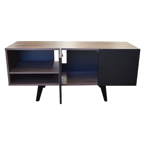  Mueble para TV de 50" Suecia  Practico y Moderno  Hogare  Parota Negro 