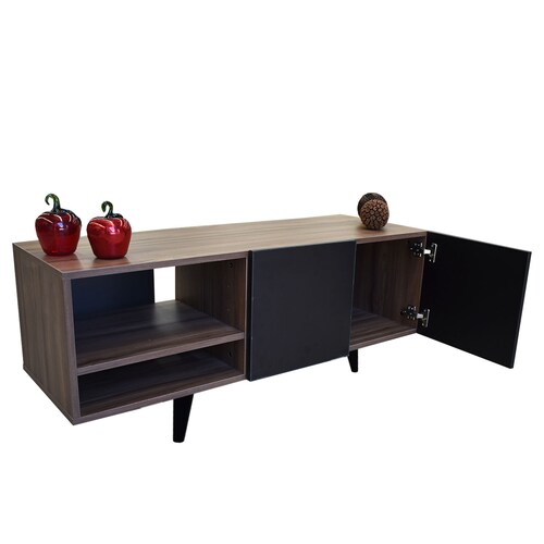  Mueble para TV de 50" Suecia  Practico y Moderno  Hogare  Parota Negro 