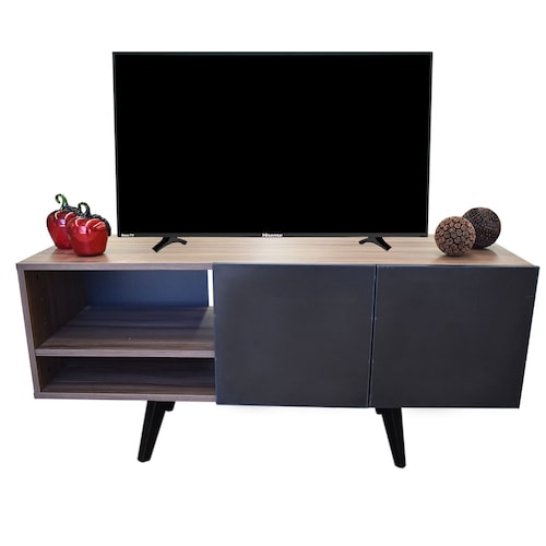  Mueble para TV de 50" Suecia  Practico y Moderno  Hogare  Parota Negro 