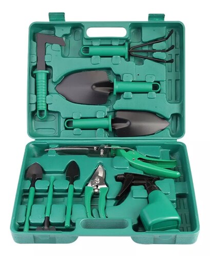 Juego De Herramientas De Jardinería, 10 Piezas
