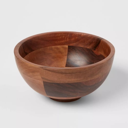 Tazón pequeño de madera de 30 oz