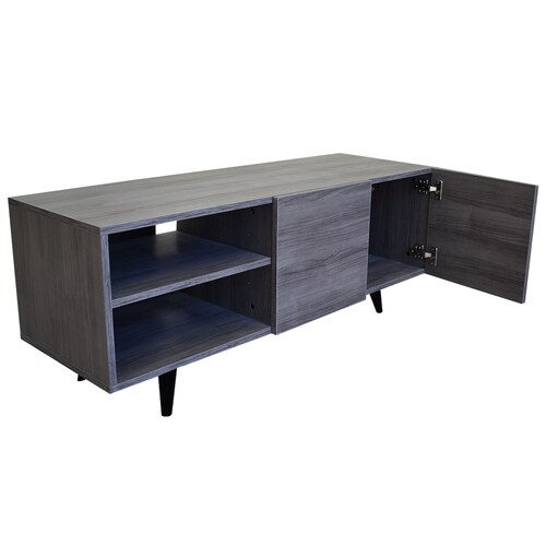  Mueble para TV de 50" Suecia  Minimalista y Practico Hogare Gris Storm 