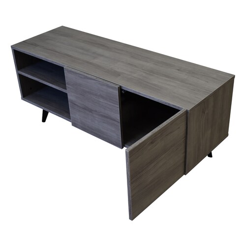  Mueble para TV de 50" Suecia  Minimalista y Practico Hogare Gris Storm 