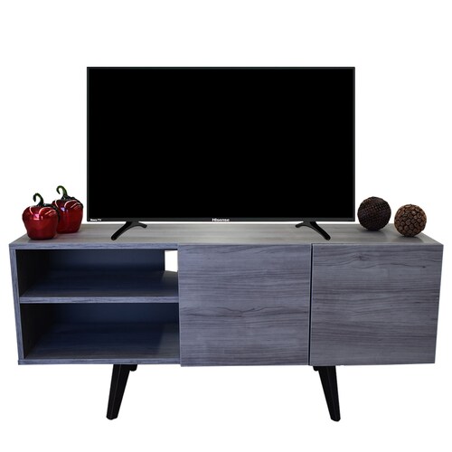  Mueble para TV de 50" Suecia  Minimalista y Practico Hogare Gris Storm 