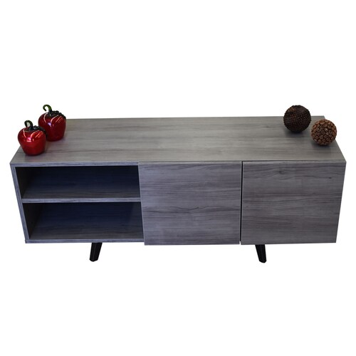  Mueble para TV de 50" Suecia  Minimalista y Practico Hogare Gris Storm 