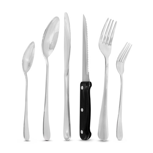 Set De Tenedores De Mesa De Acero Inoxidable (4/8/12 Uds) - Cubiertos Plateados Modernos, Resistentes Y Aptos Para Lavavajillas