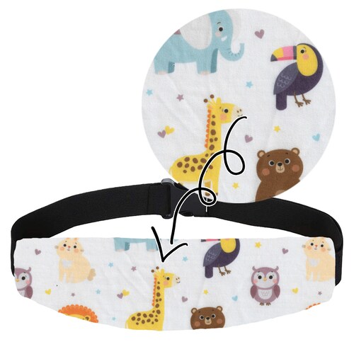 Banda Soporte para Cabeza Bebe Silla Auto Seguridad Niños