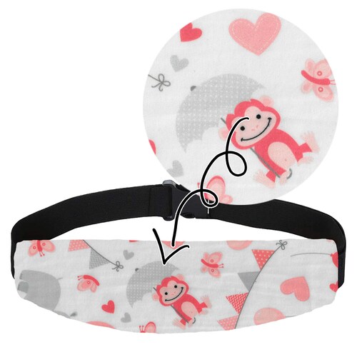 Banda Soporte para Cabeza Bebe Silla Auto Seguridad Niños