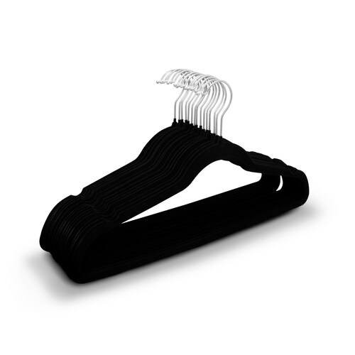 Ganchos Para Ropa De Terciopelo Resistentes 50 Piezas.