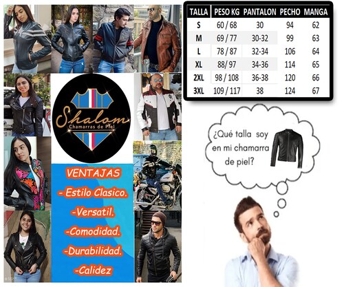 Chamarra de cuero Autentico casual Panter para Caballero incluye regalo un llavero de piel 