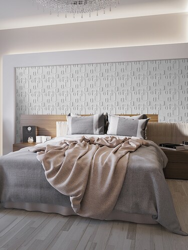 AGBOX Panel Decorativo De Pared 3D, Set 12 Piezas Diseño Cuadros 30x30.