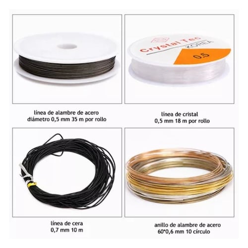 1128pcs Bisuteria Kit Para Hacer Aretes Gancho Joyerías Dorado