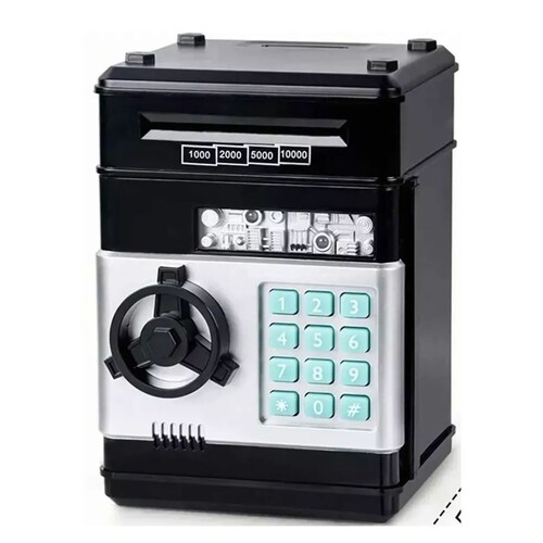 Alcancia electronica caja fuerte Negro