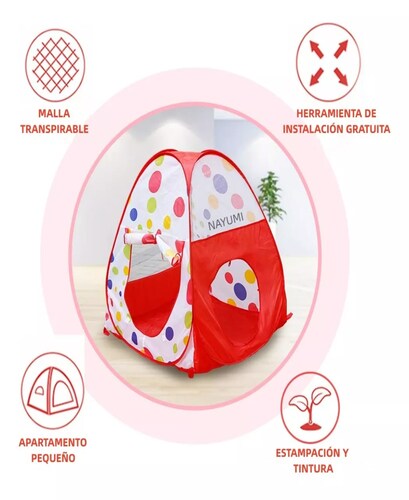 Casita Carpa Tunel Para Niños 3 En 1 Gimnasio Plegable Bebes.